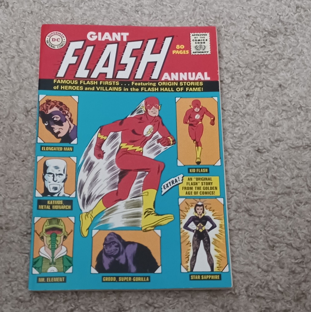 Vintage DC Comics Flash Annual #1 (Replica Edition)  Copyright 1963